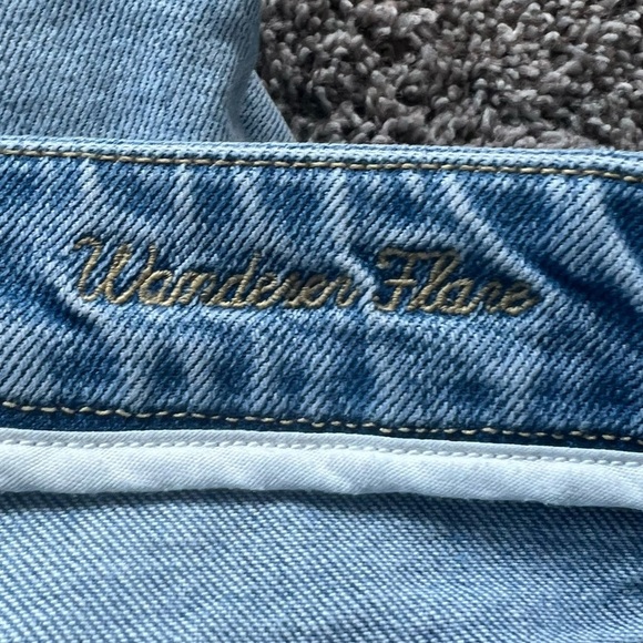 Porter Blue The Wanderer Flare Leg Jeans Gracie Denim  Boho Sailor Women’s 27 - Picture 10 of 12
